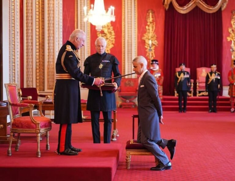 Sir Sadiq Khan: First South Asian Muslim Mayor of London Knighted by King Charles
